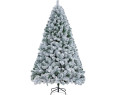 Arbol de Navidad Nevado 180 cm, Arbol de Navidad con Nieve  Agujas de PVC de 500 Puntas