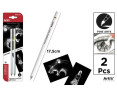 Lápices de Color Blanco Charcoal PP842-01 Artix 2 Und