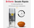 SPSIL Pintura Spray 400ml,Color ( Blanco)( Negro) Spray Acrílico para Metal / Madera / Plástico