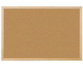 Pizarra Corcho 30X40 CM Marco Madera Marrón Kit Montaje Chinchetas Incluidas Tablero Anuncios Oficina