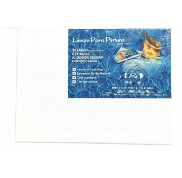 Lienzos Para Pintar 30x40 CM Pack 2 Unidades Bastidor Madera 24 MM