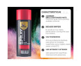 SPSIL Pintura Spray 400ml,Color ( Blanco)( Negro) Spray Acrílico para Metal / Madera / Plástico