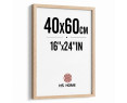 Marco de Foto 40x60cm (Haya) MOD-254 Hecho de Madera, Ancho de moldura 2cm.