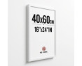 Marco de Foto 40x60cm (Blanco) MOD-254 Hecho de Madera, Ancho de moldura 2cm