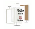 Marco de Foto 40x60cm (Blanco) MOD-254 Hecho de Madera, Ancho de moldura 2cm