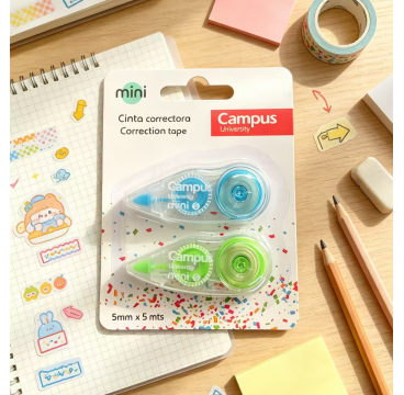 Corrector Campus Mini 5X5M Blister 2 Unid