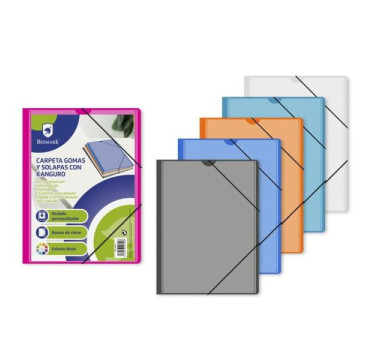 carpeta gomas y solapas a4 c/kanguro