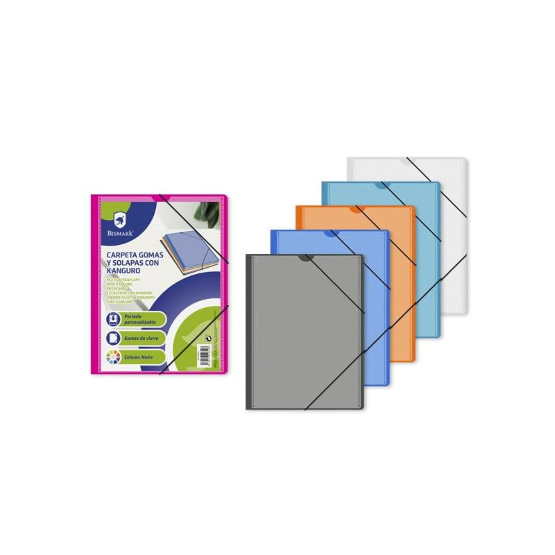 carpeta gomas y solapas a4 c/kanguro