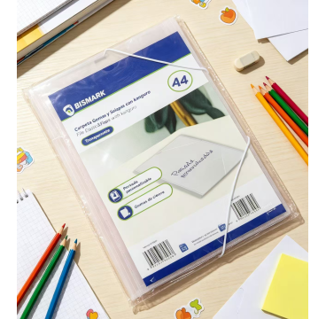 Carpeta PP gomas y solapas A4 c/kanguro
