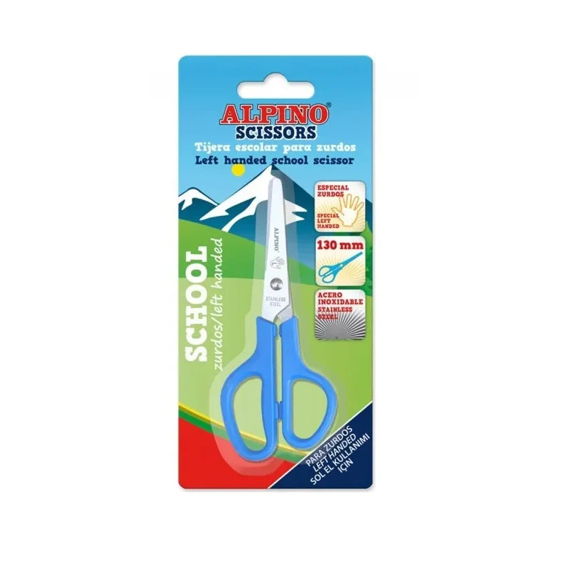Tijera para zurdos Alpino uso escolar