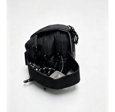 Estuche escolar 4 cremalleras Negro