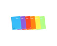 pack5 Cuaderno Tapa de Plástico A5 Cuaderno Espiral 1 línea con margen 80 Hojas 90gr