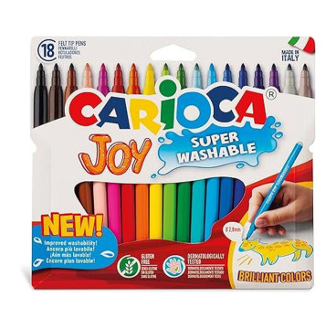 Rotulador Carioca Joy Caja De 18 Colores