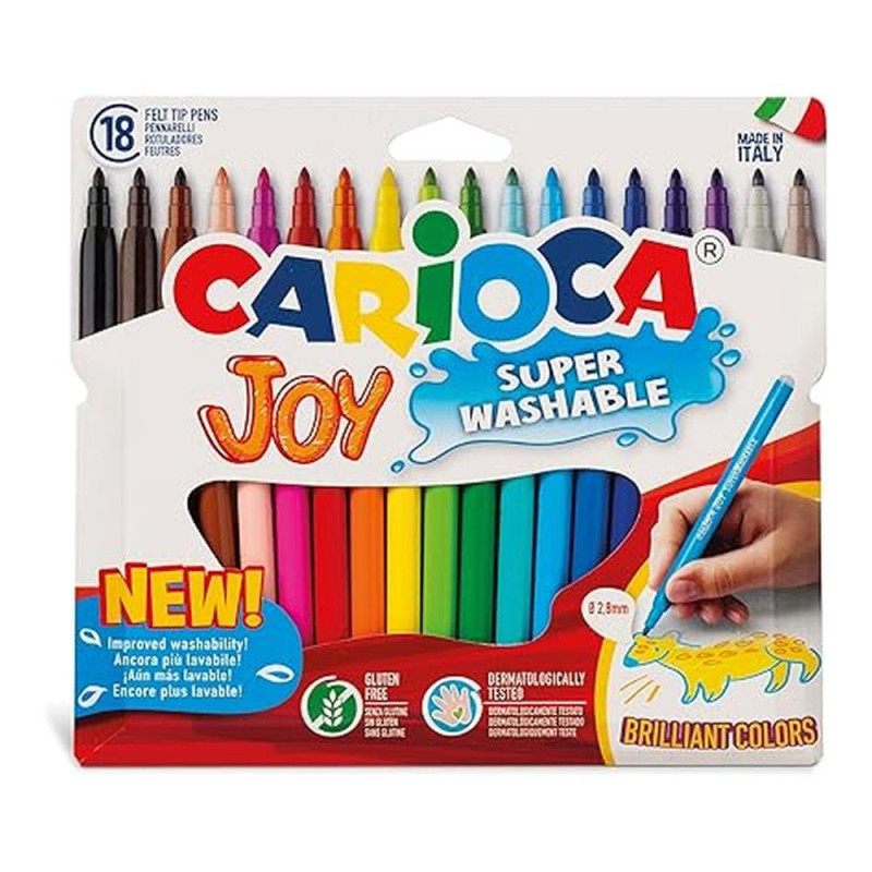 Rotulador Carioca Joy Caja De 18 Colores