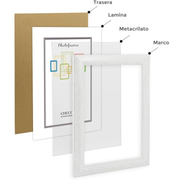 Marco Fotos Pared  Blanco Madera Elegante Marcos Para Cuadros Marcos Fotos Grandes Marcos Pared