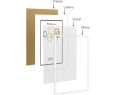 Marco de fotos PVC  MOD 316-MOD 312 (Negro) (Blanco) Cuadro de pared ideal para fotos y diplomas