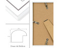 Marco de fotos PVC  MOD 316-MOD 312 (Negro) (Blanco) Cuadro de pared ideal para fotos y diplomas