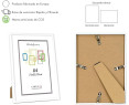 Marco de fotos PVC  MOD 316-MOD 312 (Negro) (Blanco) Cuadro de pared ideal para fotos y diplomas