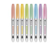Marcador Permanente Textil Bismark Set 8 Unidades Colores Pastel o Colores Vivos, Punta 2,6mm