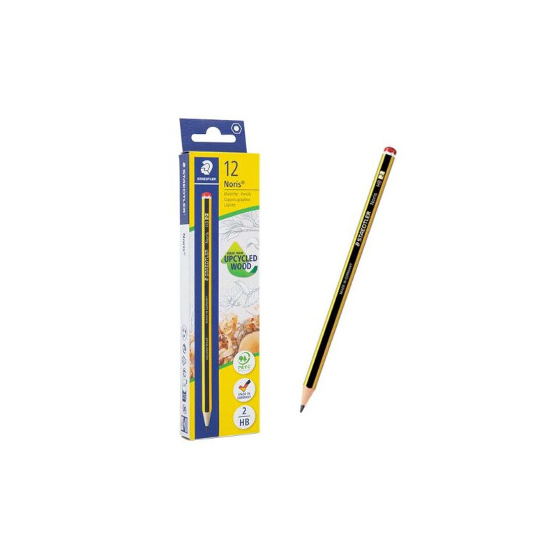 Staedtler Noris - Lapiceros, Material Escolar,, HB2, 12 Unidad