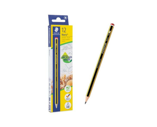 Staedtler Noris - Lapiceros, Material Escolar,, HB2, 12 Unidad