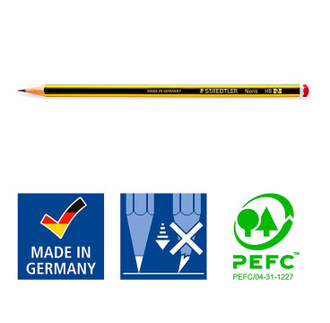 Staedtler Noris - Lapiceros, Material Escolar,, HB2, 12 Unidad