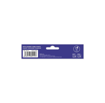 Blister 12 Rotuladores Lettering Doble Punta Bismark 330114