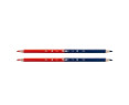 MILAN BWM10294 - Blíster con 2 lápices bicolores, color azul y rojo