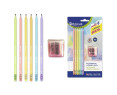 Bismark Set 6 Lapiceros Pastel con Goma y Sacapuntas