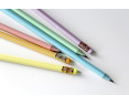 Bismark Set 6 Lapiceros Pastel con Goma y Sacapuntas