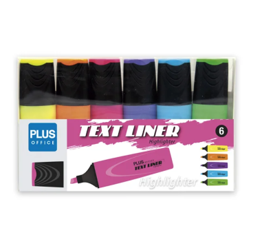 Marcador Fluorescente Plus Office Textliner 3. 2 Neón Surtidos/blíster 6 ud.