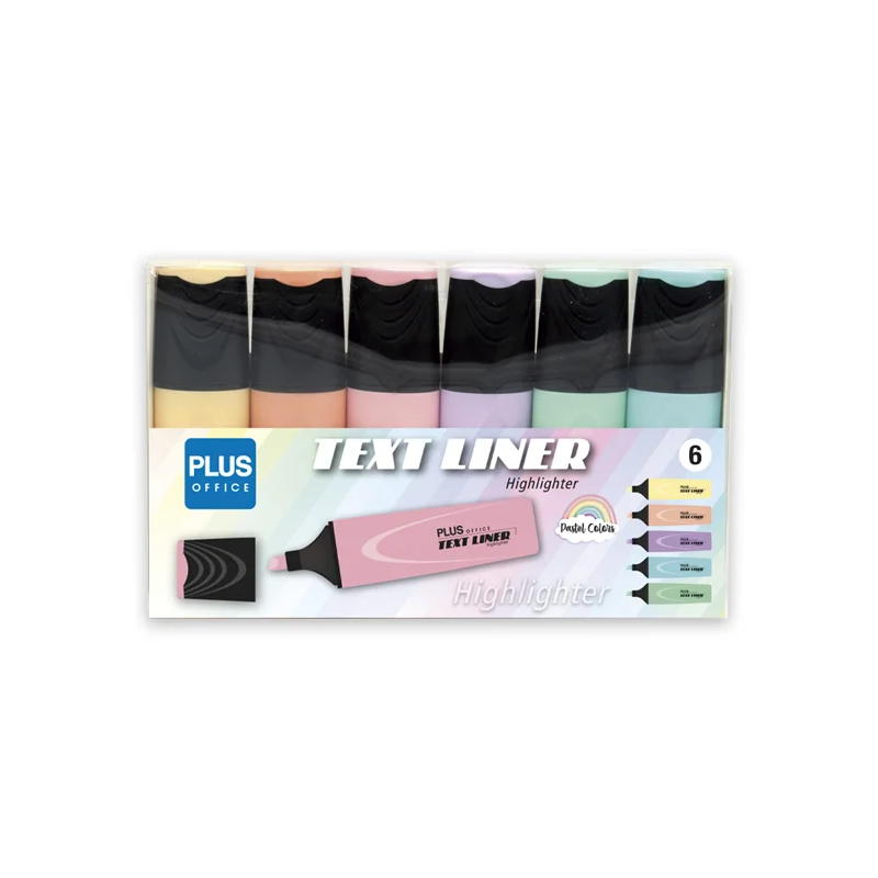 Marcador Fluorescente Plus Office TextLiner 3.2 Pastel Surtidos/Blíster 6 ud.