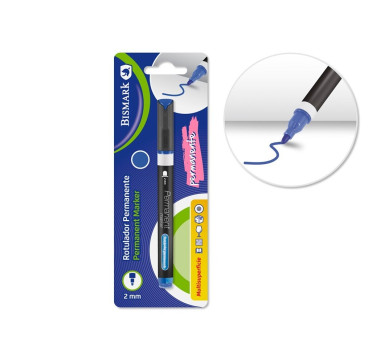 Rotulador permanente AZUL punta Redonda 2.0 MM