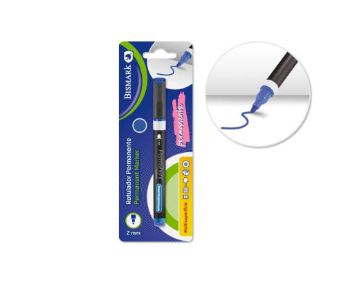 Rotulador permanente AZUL punta Redonda 2.0 MM
