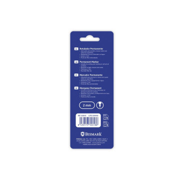Rotulador permanente NEGRO punta Redonda 2.00 mm