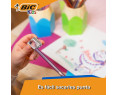 Pack 12 lápices de colores para niños para colorear kids evolution stripes BIC