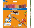 Pack 24 lápices de colores para niños para colorear kids evolution stripes BIC