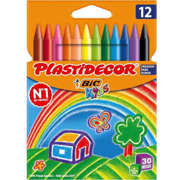 Ceras Plastidecor Bic Kids 12 colores