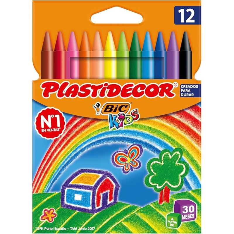 Ceras Plastidecor Bic Kids 12 colores