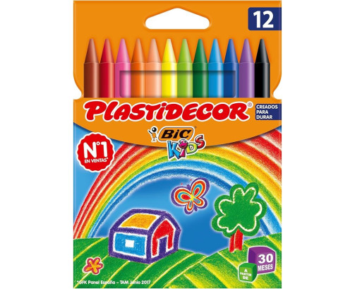 Ceras Plastidecor Bic Kids 12 colores