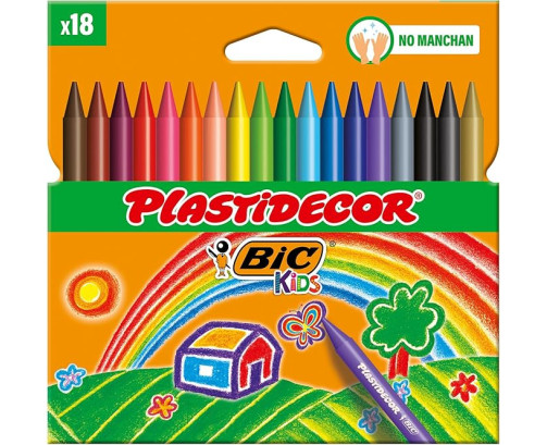 Ceras Plastidecor Bic Kids 18 colores