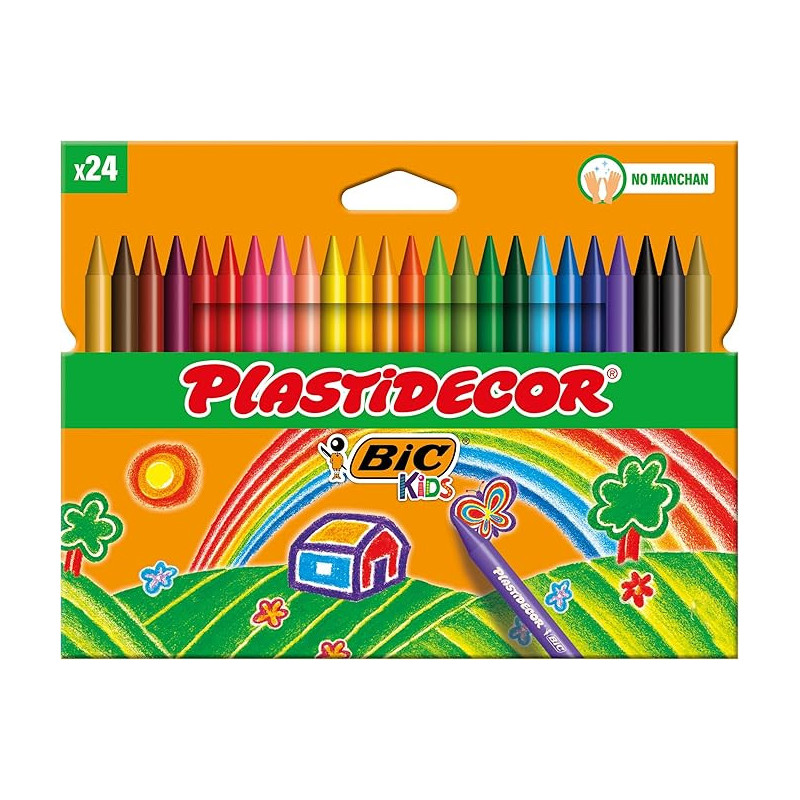 Ceras Plastidecor Bic Kids 24 colores