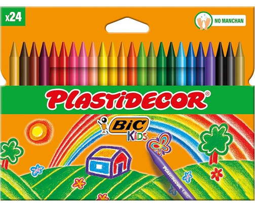 Ceras Plastidecor Bic Kids 24 colores