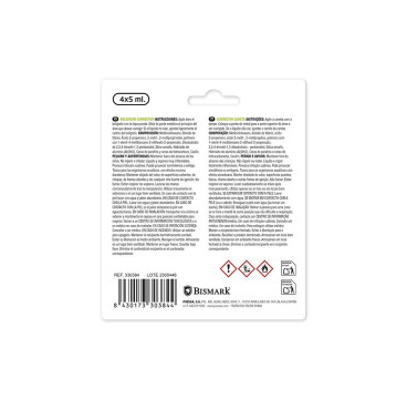 ismark Pack de 4 Mini Boligrafos Correctores 5ml - Punta Metalica -