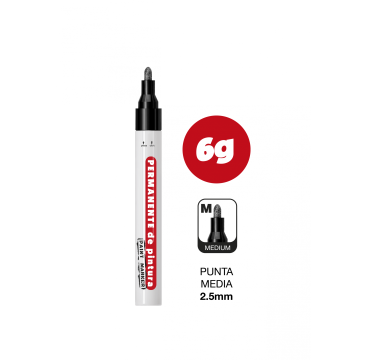 Rotulador de tiza líquida negro Permanente - punta de 2 - 3mm