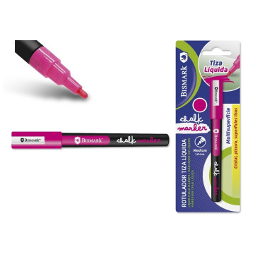 Rotulador de tiza rosa punta redonda 1.8MM