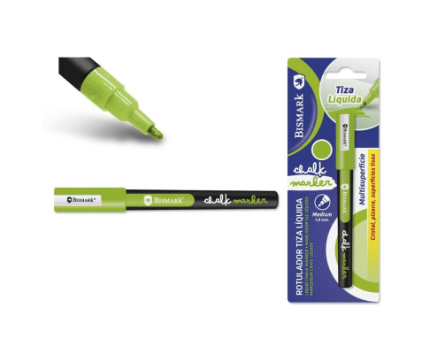 Rotulador de tiza Verde punta redonda 1.8MM