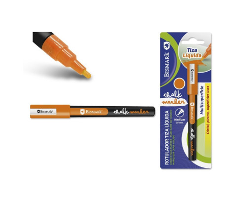 Rotulador de tiza Naranja punta redonda 1.8MM