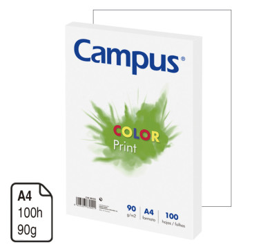 PAPEL SATINADO CAMPUS UNIVERSITY BLANCO A4 90 G. 100 H.