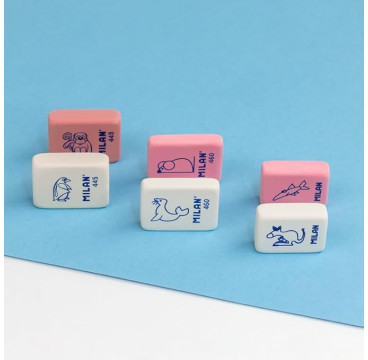 Blíster 5 gomas Rectangulares con dibujos infantiles 445 MILAN